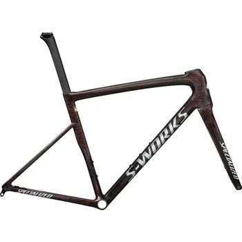 rám kola Specialized S-Works Tarmac SL8 Frameset - Gloss Carbon / Red To Gold Blurred Speckle / Metallic Whit 49