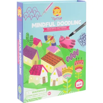 omalovánky Tiger Tribe Kreativní sada Mindful Doodling - Peaceful Patterns