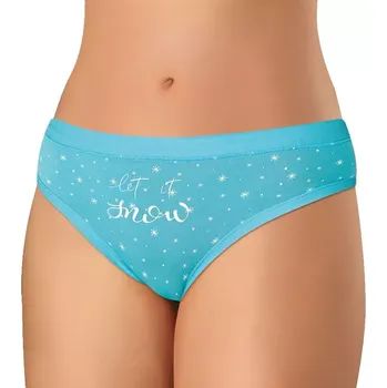 Kalhotky Dámské kalhotky Andrie nízký střih PS 1049 tyrkys velikost L-42/44