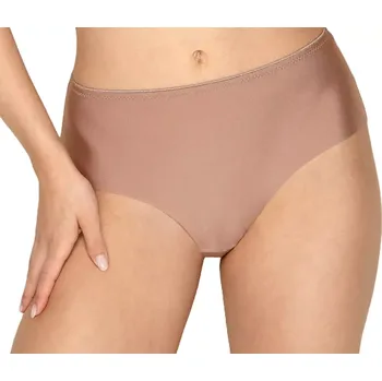 Dámské spodní prádlo Vysoké kalhotky laserem střižené 111840 nugát velikost 85