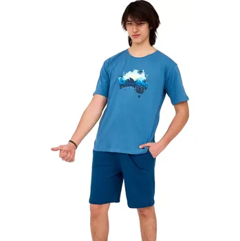 Chlapecké pyžamo Chlapecké pyžamo Cornette Fun&Young Sydney jeans velikost L/182