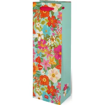 Dárková taška Legami Gift Bag - Bottle - Flowers uni