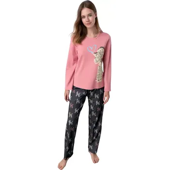 Dámské pyžamo Mladistvé pyžamo pro ženy Oneira 17430 pink glow velikost L