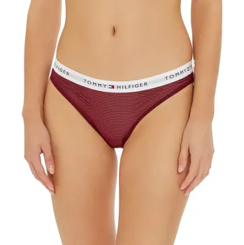 Kalhotky Dámské kalhotky Tommy Hilfiger z elastické pleteniny UW0UW05531 bordo velikost M-38/40