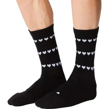 Pánské ponožky Fingerscrossed Merino Heart - black