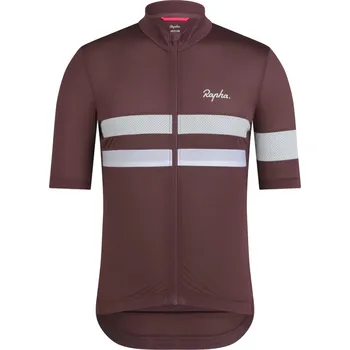 cyklistický dres Rapha Men's Brevet Lightweight Jersey - Huckleberry/White Alyssum L