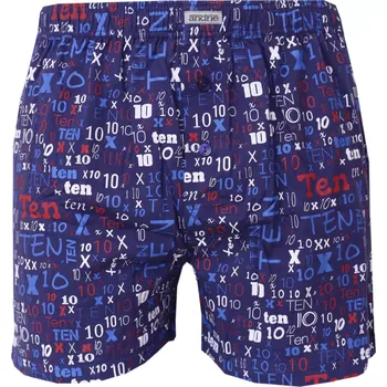 Trenýrky Pánské bavlněné trenky s moderním vzorem Andrie PS 5891 inkoustová velikost L-50/52