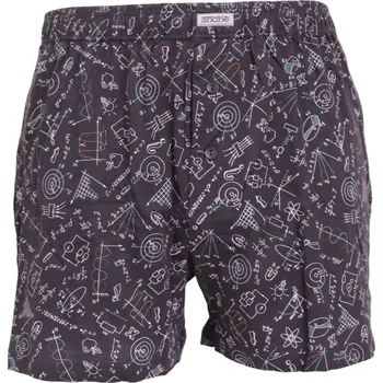 Trenýrky Andrie bavlněné trenky pro učitele PS 5847 grafit velikost XXL-58/60