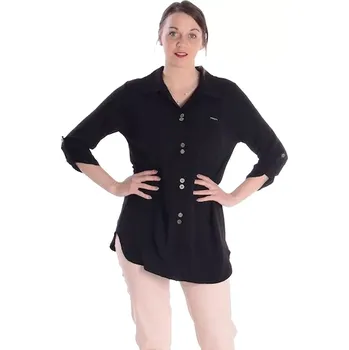 Dámská tunika Elegantní dámská košile Tolmea 2421 černá velikost 42