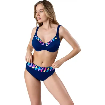 Dámské plavky Elegantní dvoudílné plavky bez výztuže Timo 830633 navy velikost 95F