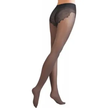 Dámské punčochy Silonky s ozdobným sedem Gabriella Supreme 20Den grafit velikost 164-170