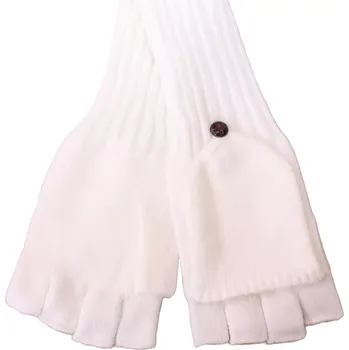 Čepice Bezprstové dámské rukavice s prodlouženým lemem ST509 cream velikost M