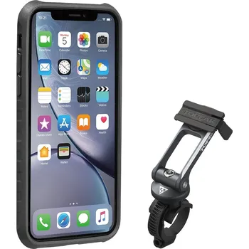Pouzdro na mobilní telefon Topeak RideCase W/Mount iPhone XR - black/grey uni