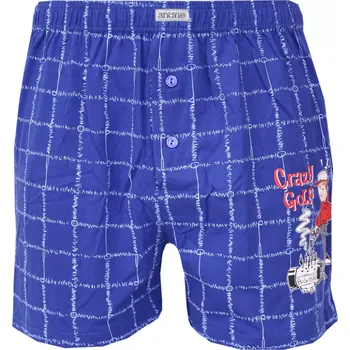 Trenýrky Pánské bavlněné trenky s obrázkem Andrie PS 5900 modrá velikost 3XL-62/64