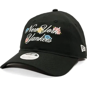 Kšiltovka Dámská Kšiltovka New Era - MLB Floral Script 9TWENTY - NY Yankees - Black velikost One Size (56-59 cm)