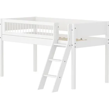 Dětská postel Flexa Midslp. F.Wht. MDF 200x90 Sl.Ladder Crossbars F.Wht.