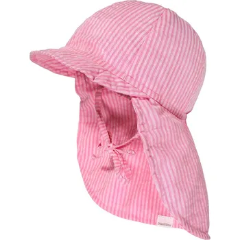 Čepice Maximo Mini-Cap With Visor, Stripes - rosa nelke-streifen