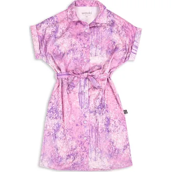 Dívčí šaty Wouki Nikko - Lilla jellyfish 140