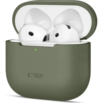 Příslušenství pro sluchátka POUZDRO TECH-PROTECT SILICONE APPLE AIRPODS 4 OLIVE GREEN
