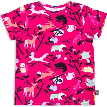 Chlapecké tričko Wouki Yuki - Magenta explorers 92