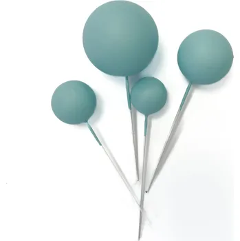 Jedlá dekorace na dort Sugar and Cakes SADA ZÁPICHŮ - BALÓNKY MODRÉ 4ks