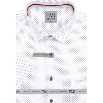 Elegantní košile pro muže AMJ Comfort Slim VKSBR 1379 bílo-modrá velikost 44