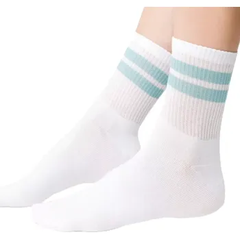 Dámské ponožky Ponožky Steven 189026 bílo-mint velikost 35-37