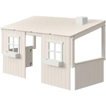 Příslušenství pro dětskou postel a kolébku Flexa Nástavec domeček Flexa - Classic jednolůžko (borovice šedá)