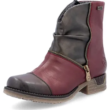 Dámské kozačky Dámská kotníková obuv RIEKER 79654-35 červená W5 40