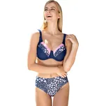 Timo dámské plavky s kosticí 830560 navy kytičky velikost 75K