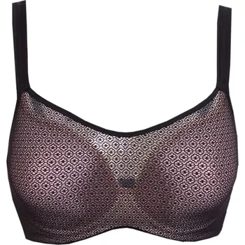 Podprsenka Moderní podprsenka s tylovou lambádou Timo 042829 černá velikost 70I