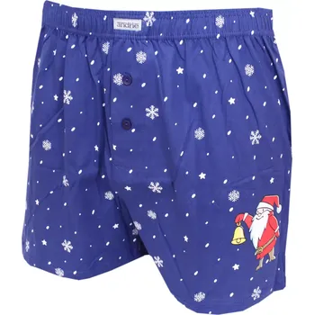 Trenýrky Vánoční trenky Andrie pro muže PS 5849 navy velikost M-46/48