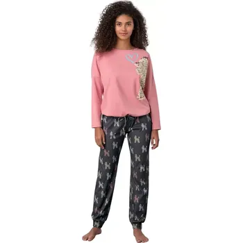 Dámské pyžamo Mladistvé pyžamo pro ženy Oneira 17432 pink glow velikost XL