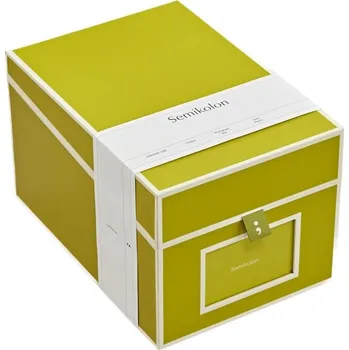 Úložný box Semikolon, Box na fotografie a CD Die Kante, matcha zelený - Formadore