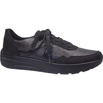 Dámské polobotky Vycházková obuv, Ara, New York, šíře H, černá: Černá Syntetika 28,8 43 H - rozšířená (30202-30203)