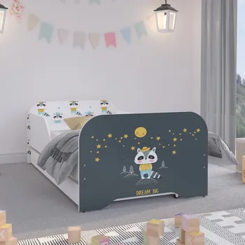 Dětská postel Dětská postýlka noční svět mývala 140 x 70 cm