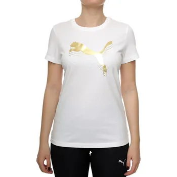 Dámské tričko Dámské triko PUMA ESS METALLIC TEE 684995-52 BÍLÁ XXL