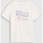 Dětské triko 4F 4FJWSS25TTSHF1854 OFF WHITE 134