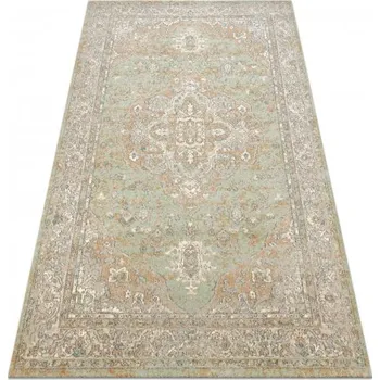 Koberec Osta Kusový koberec vlněný SOHO 477.01.LA402 Klasický krémový béžový zelený Rozměr: 80x160 cm