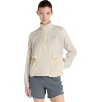 Dámská větrovka New Balance Better Run Water Resistant Jacket W WO53206LIN - linen M