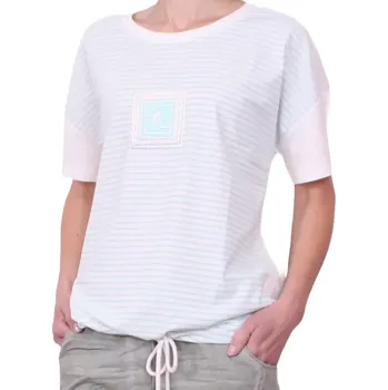 Dámské pruhované tričko B1688 mint velikost L/XL