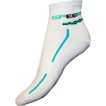 Dámské ponožky Ponožky Gapo Fit Speed bílotyrkys velikost 25-26