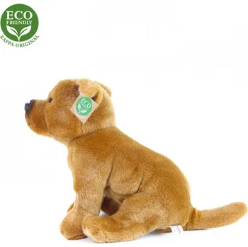 Dětské zboží Plyšový pes stafordšírský bulteriér hnědý 30 cm ECO-FRIENDLY
