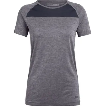 Pánské oblečení Icebreaker Womens Motion Seamless SS Crewe - panther heather L