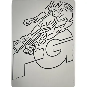 Plakát Grafika Matěje Činčery 430 x 600 mm - šedý papír - LA FENICE uni