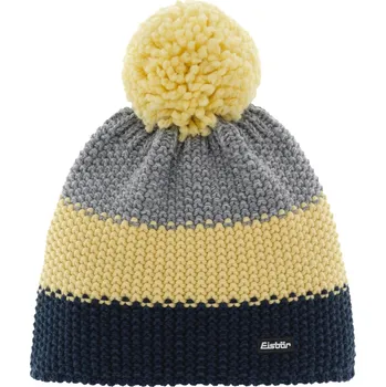 Čepice Eisbär Star Pompon MÜ kids - nachtmeliert-banana-hellgraum