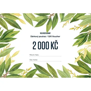 Dárkový potravinový koš Dárkový poukaz Velo 2000 Kč uni