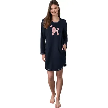 Dámská noční košile Půvabná dámská noční košile Lora Oneira 17426 blue salute velikost M