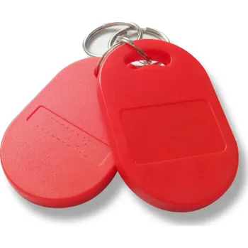 Hybridní RFID čip Sebury MIFARE 13,56 MHz + EM 125 kHz, červený