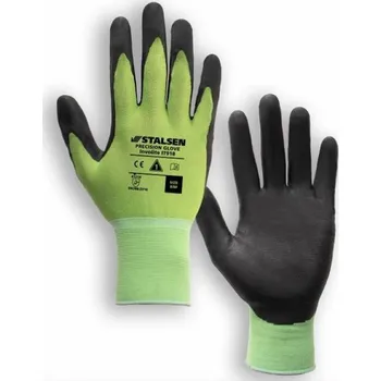Pracovní rukavice RUKAVICE POVRSTVENÉ nitril + latex (dlaň) INVOLITE IT918 zelená-černá 8 (M)